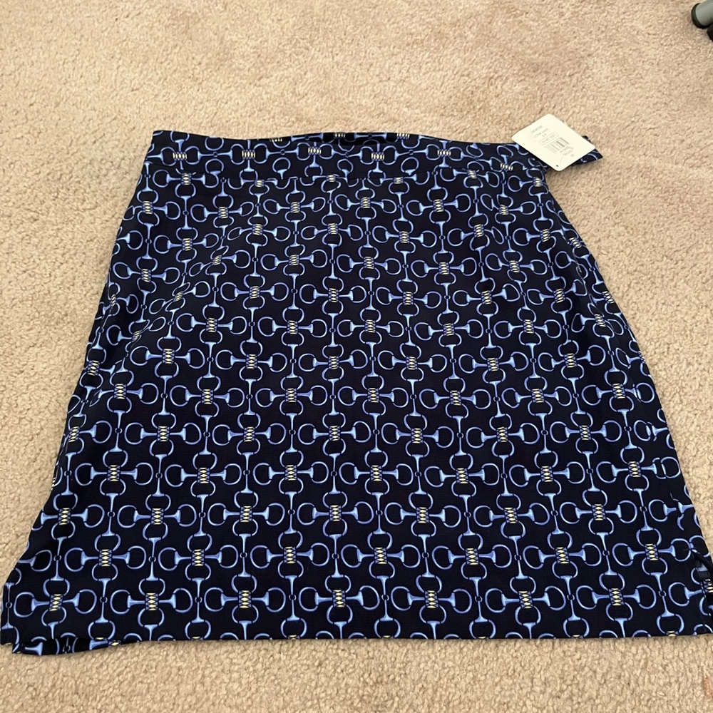 EP Pro Blue and White Mini Pencil Skirt